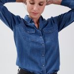 chemise jean femme