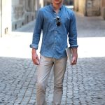 chemise jean homme
