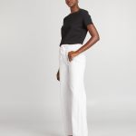 jean blanc femme