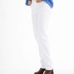 jean blanc femme