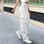 jean cargo femme