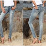 jean taille basse femme