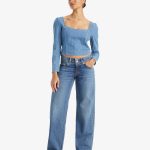 jean taille basse femme