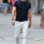 jeans blanc homme