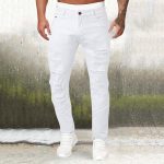 jeans blanc homme