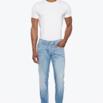 jeans blanc homme