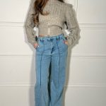 jeans large femme