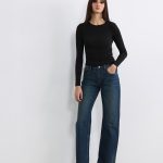 jeans large femme