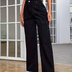 jeans noir femme