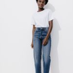 jeans taille haute femme