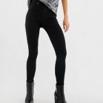 jeans taille haute femme