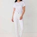 pantalon blanc femme
