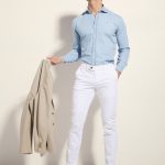 pantalon blanc homme