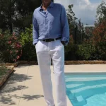pantalon blanc homme