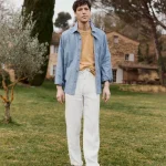 pantalon blanc homme