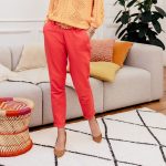 pantalon carotte femme