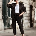 pantalon carotte femme