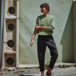 pantalon carotte femme