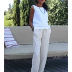 pantalon elastique femme