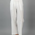 pantalon lin blanc