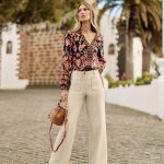 pantalon lin femme