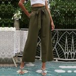 pantalon vert femme