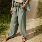 pantalon vert femme